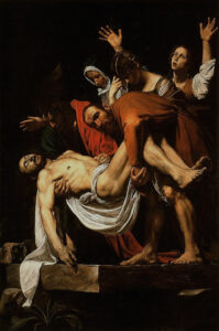 Caravaggio: La deposizione di Cristo