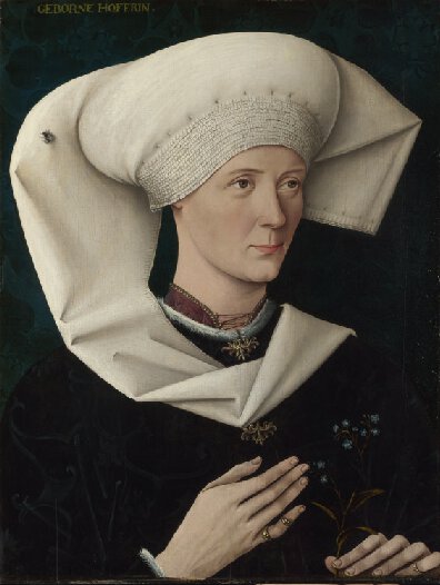 "Ritratto di una donna della famiglia Hofer", Anonimo tedesco del XV secolo