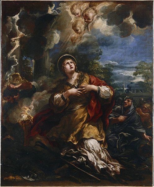 Copia da Pietro da Cortona: Santa Martina rifiuta di adorare gli idoli