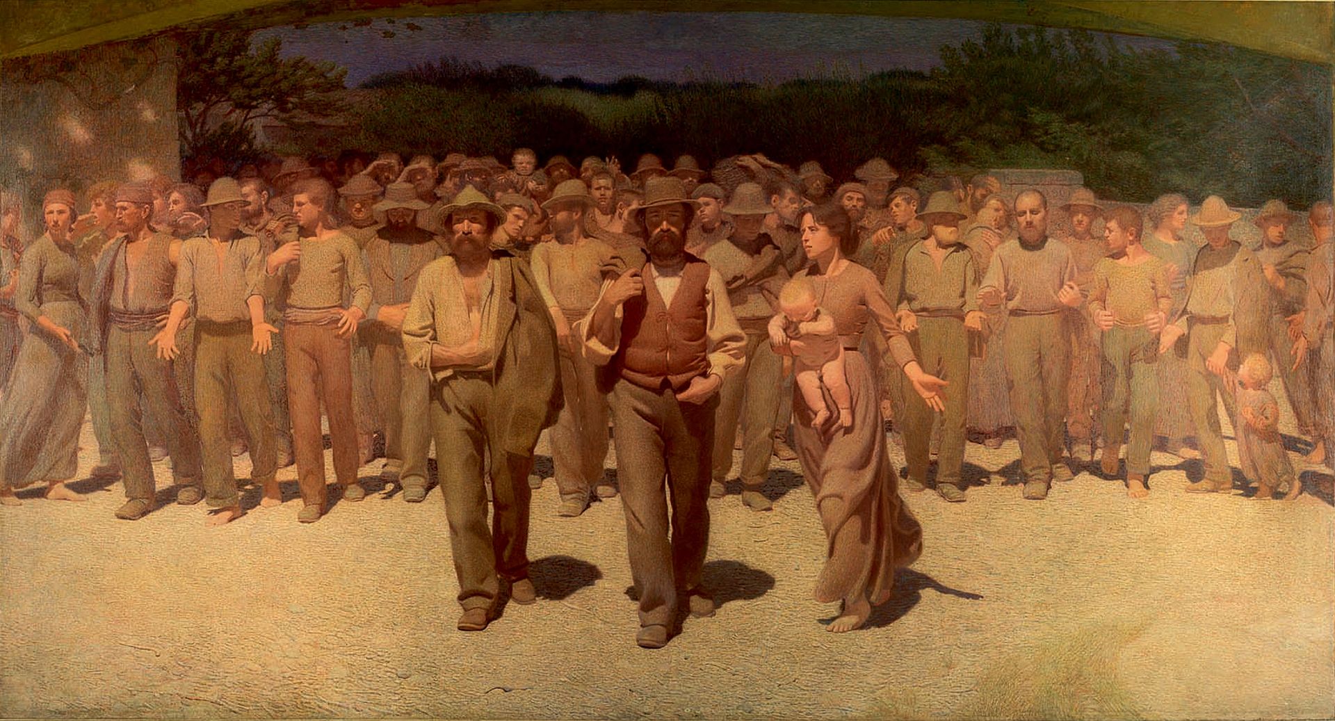 Pellizza da Volpedo: Il Quarto Stato (1901, Museo del Novecento, Milano)