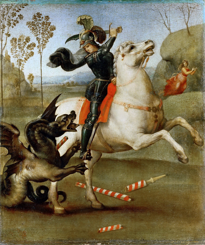 Raffaello Sanzio: San Giorgio e il drago (1506, National Gallery of Art, Washinghton)