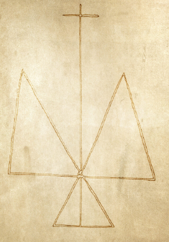 Probable symbol of Mount Calvary (drawing)