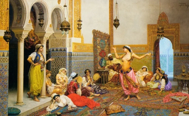 Giulio Rosati (1861-1917): Danza nell'harem
