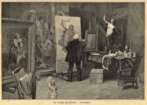 Bouguereau nel suo studio