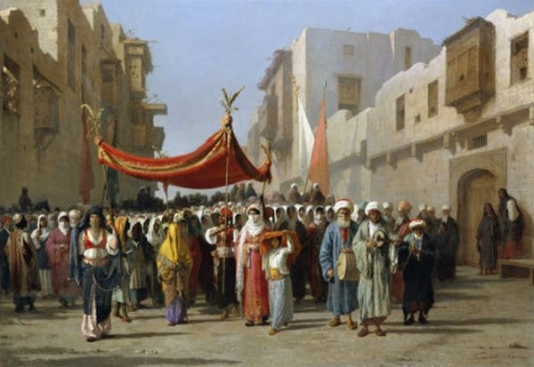 Vincenzo Marinelli (1820-1892): Un corteo nuziale arabo