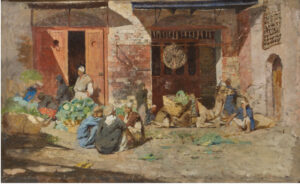 Uberto Dell'Orto (1848-1895): Mercato arabo