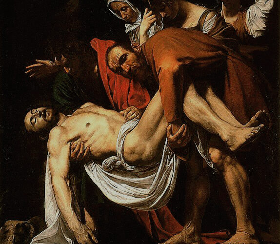 “Deposizione di Gesù Cristo nel sepolcro” di Michelangelo Merisi, detto il Caravaggio