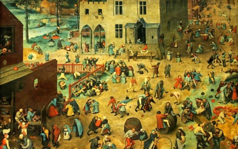Pieter Bruegel il Vecchio: Giochi di bambini (1560)