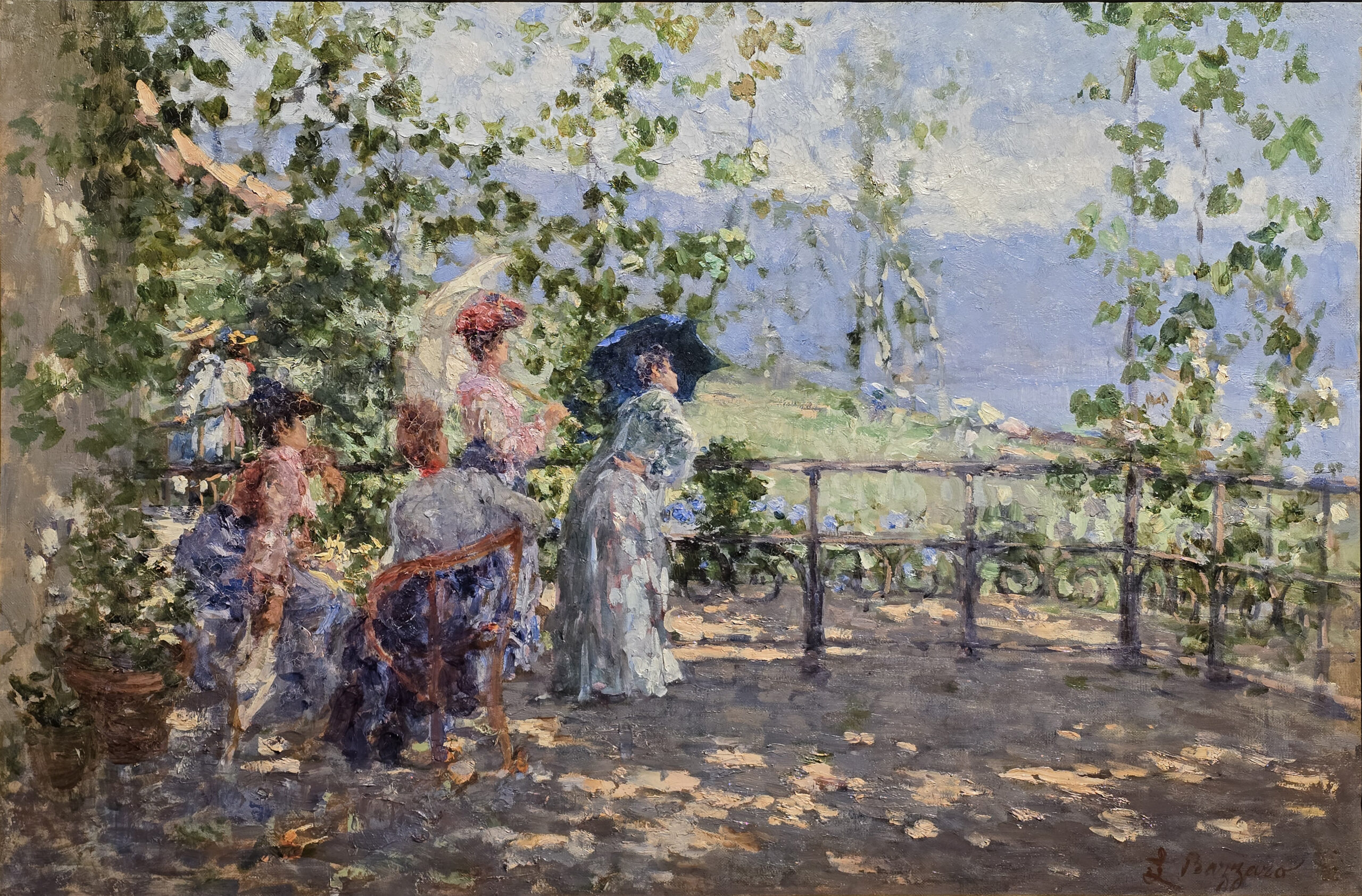 Ernesto Bertea: Un pozzo di cascina (Delfinato), 1874