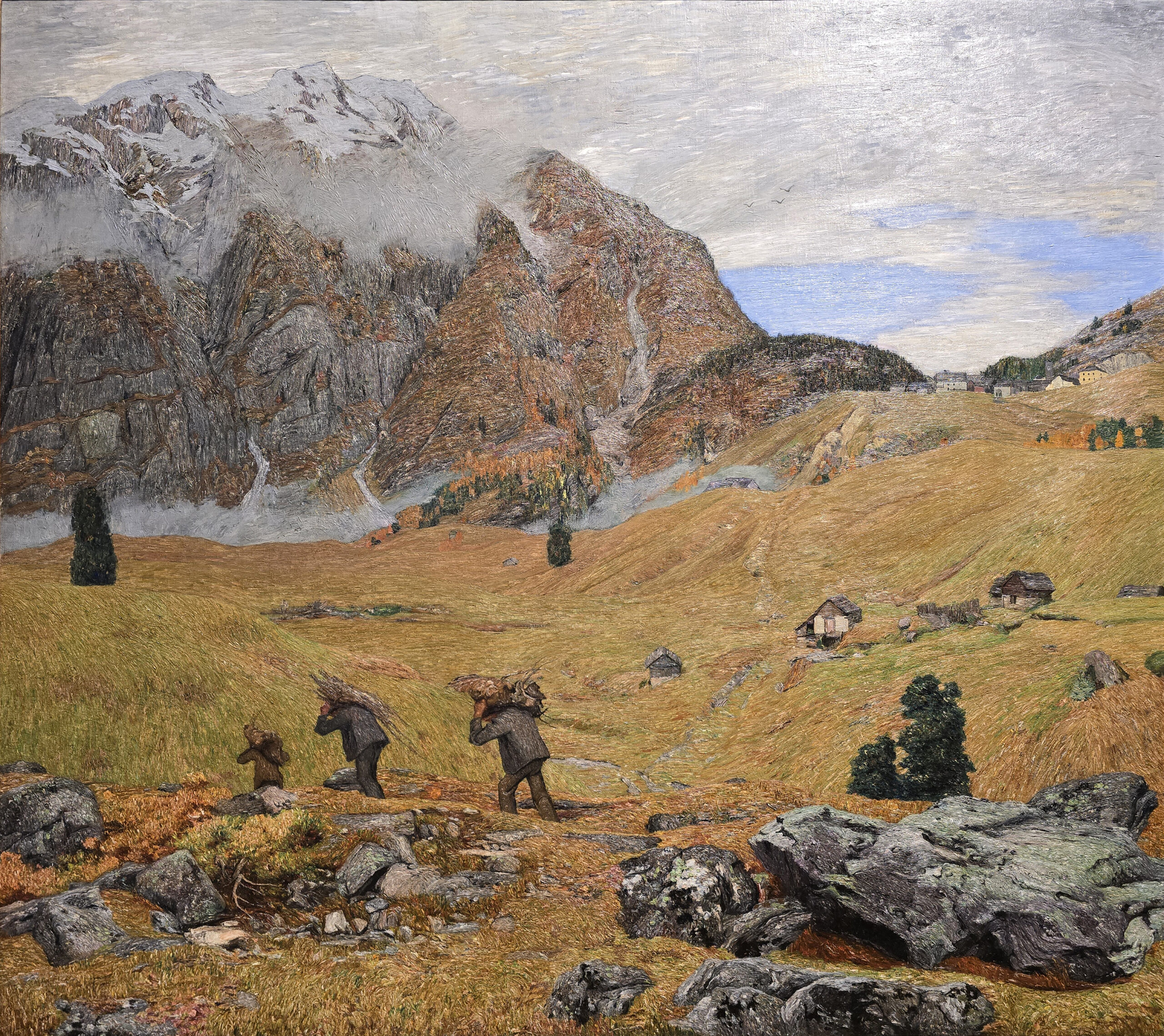 Carlo Fornara: Fine d'autunno in Valle Moggia (1908 circa)