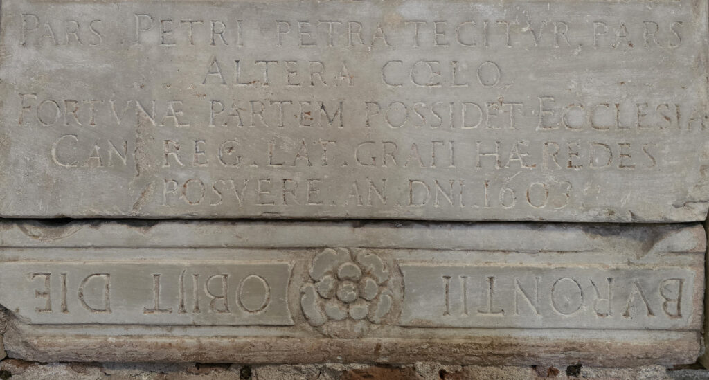 Lapide Funeraria di Pietro Bucini nella Basilica di Sant’Andrea a Vercelli